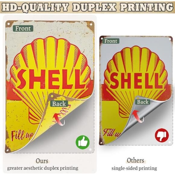 Vintage Garage Signs Room Decor 5PCS, PVC Made Garage Decor Signs - Picture 2 of 14